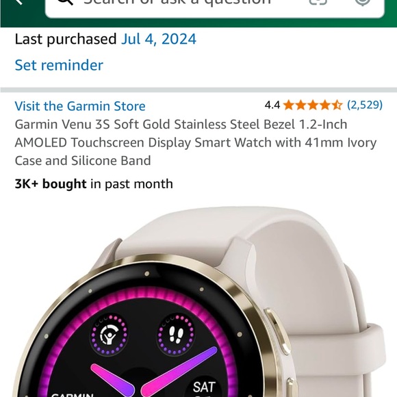 Garmin venu 3s - Picture 3 of 3